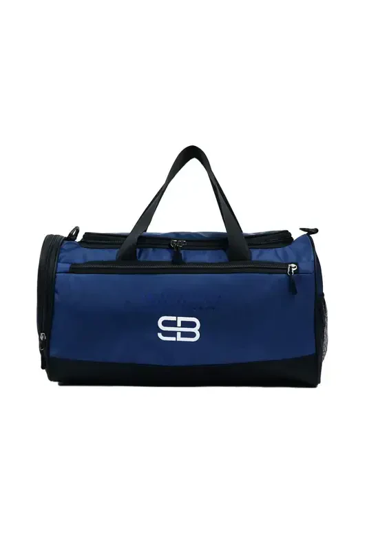 Shoe Compartment Medium Size Unisex Navy Blue Sports Fitness and Travel Bag-NAVY BLUE - 6