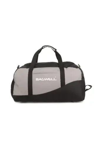 Shoe Compartment Sports Travel and Fitness Bag-Gray - BAGWELL (1)
