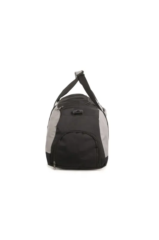 Shoe Compartment Sports Travel and Fitness Bag-Gray - 5