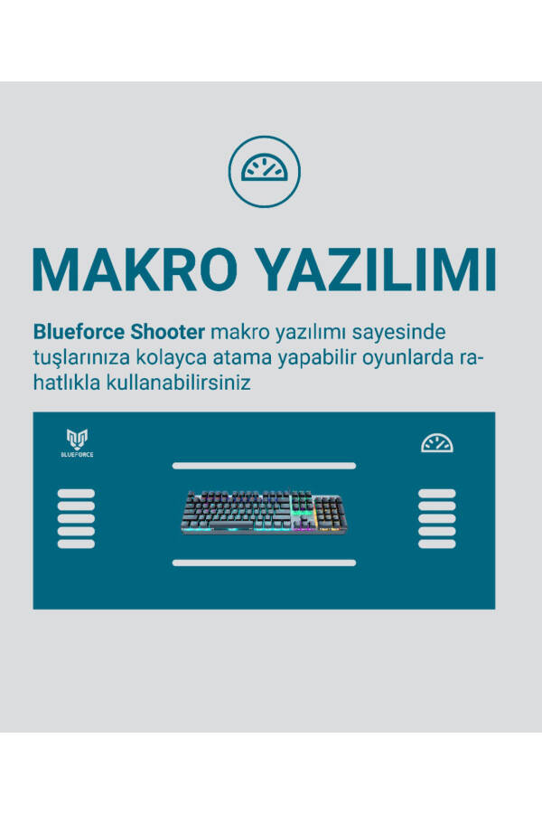 Shooter Rainbow Mexanik O'yinchi Klaviaturasi Qizil Switch Q Tr - 31