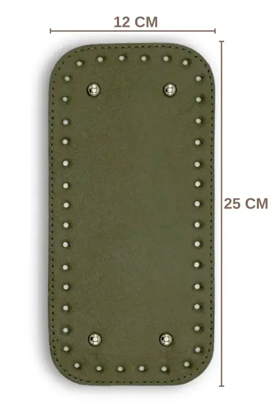 Short Bag Bottom Artificial Leather 12cmx25cm - 1