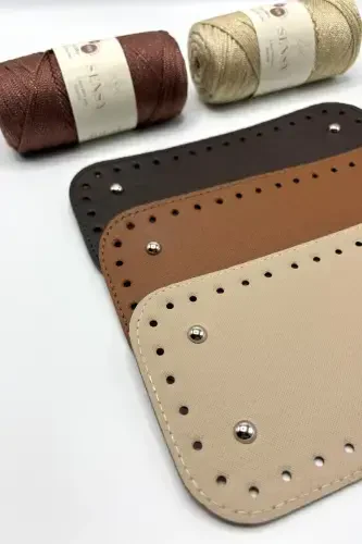 Short Bag Bottom Artificial Leather 12cmx25cm - 6