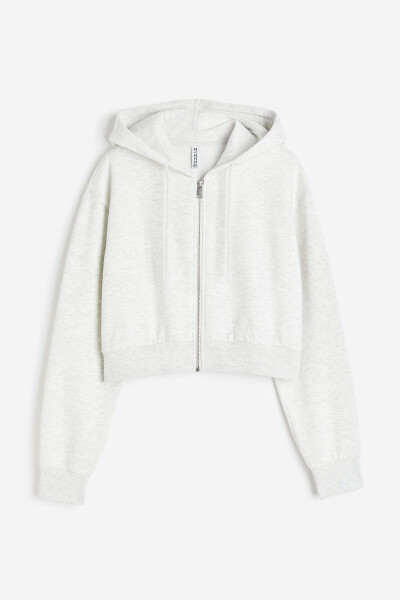 Short Hooded Zip-Up Top - 7