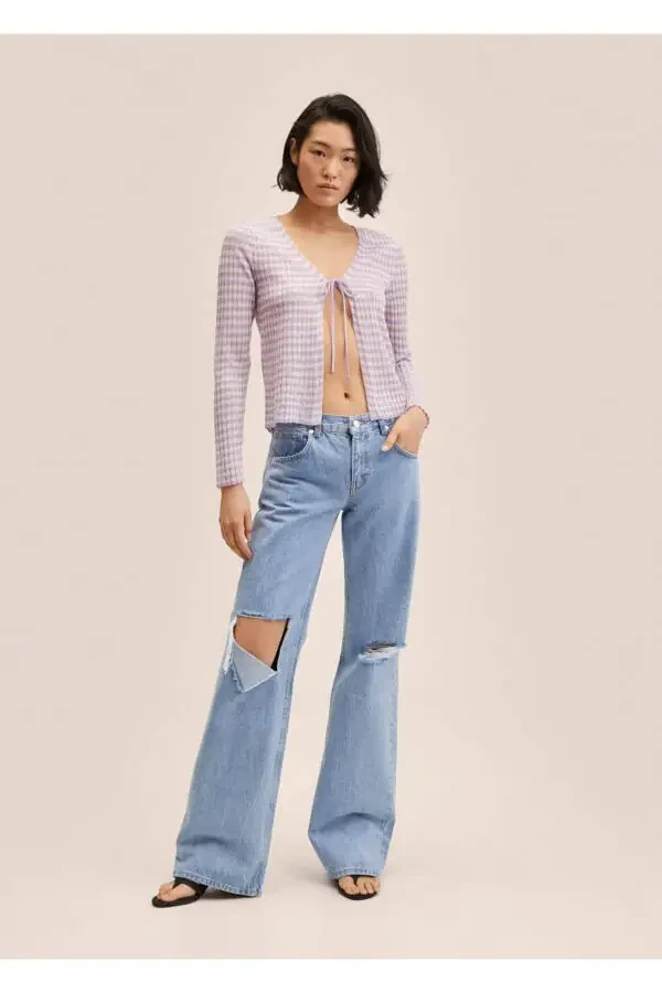 Short Knitted Cardigan - 2