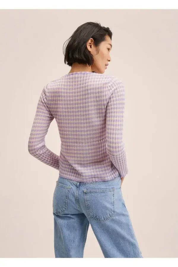 Short Knitted Cardigan - 4