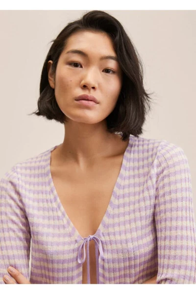 Short Knitted Cardigan - 6