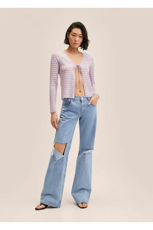 Short Knitted Cardigan - 2