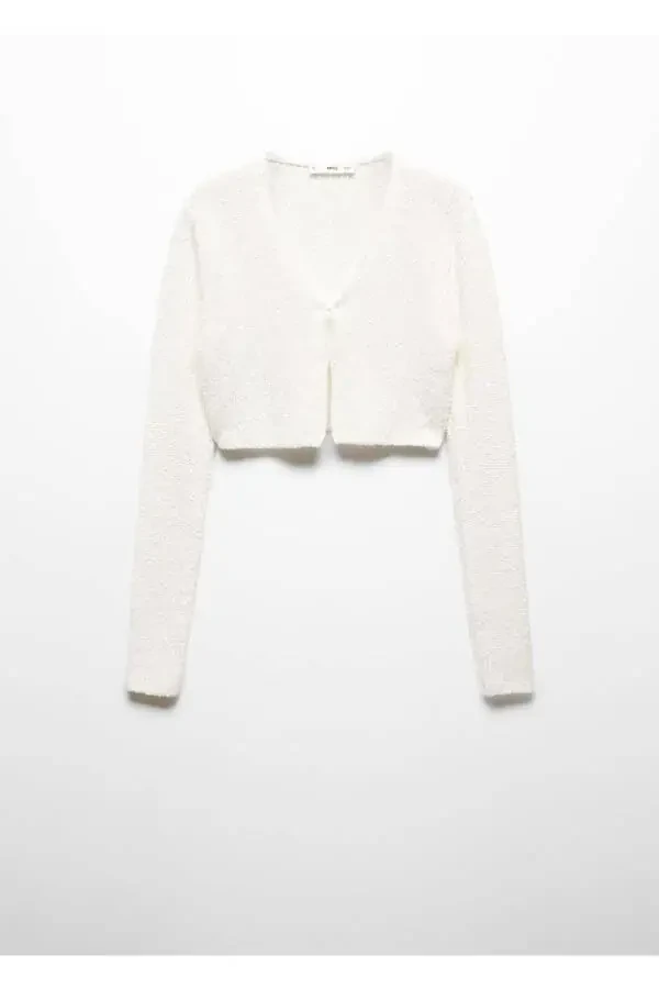 Short knitted cardigan - 3