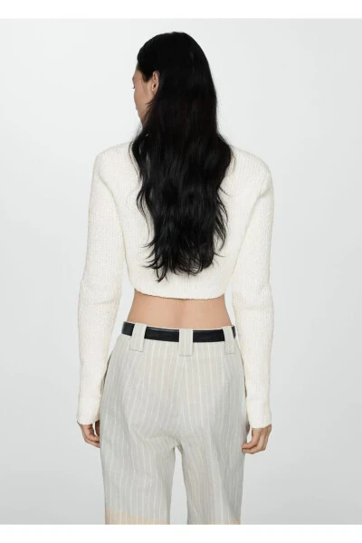 Short knitted cardigan - 4