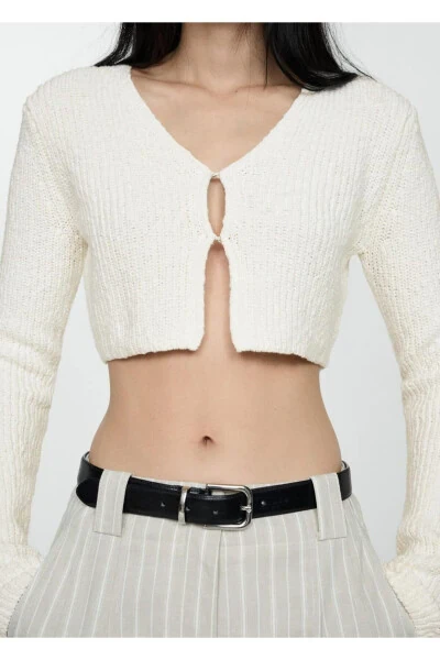 Short knitted cardigan - 5