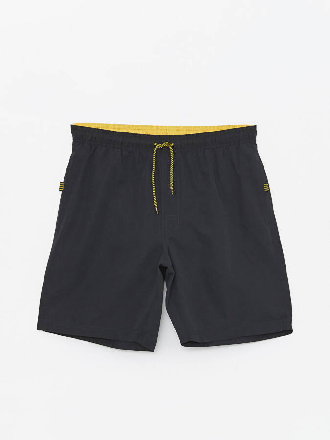 Short Length Basic Men's Swim Shorts-Anthracite - 6