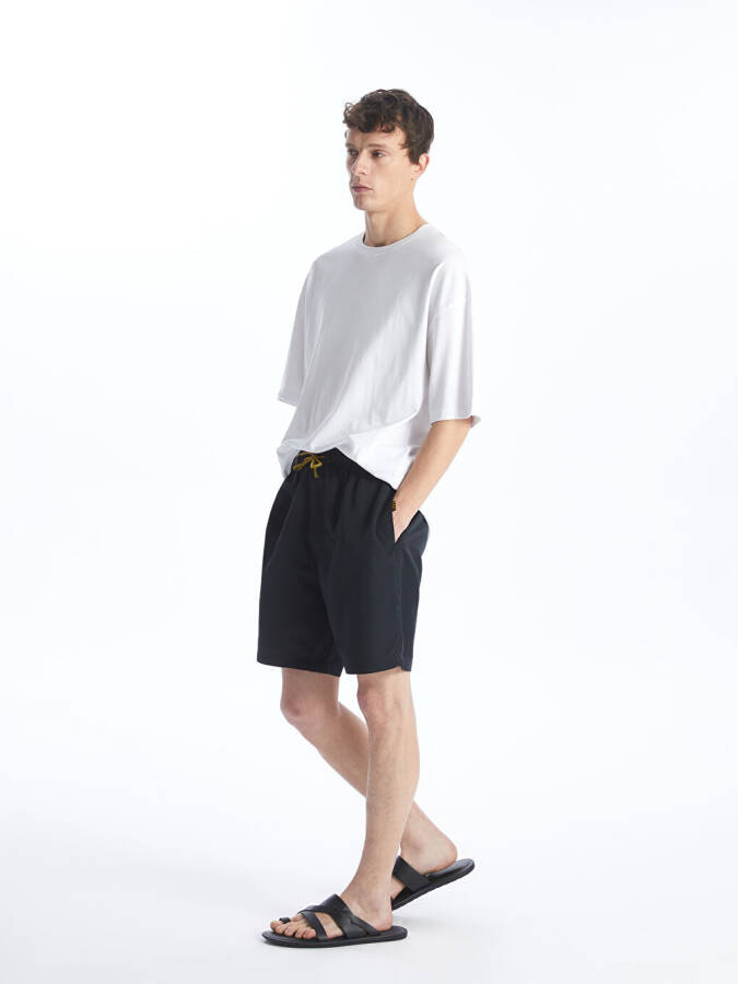 Short Length Basic Men's Swim Shorts-Anthracite - 2