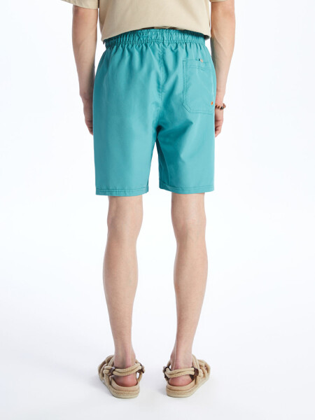 Short Length Basic Men's Swim Shorts - Turquoise - 4