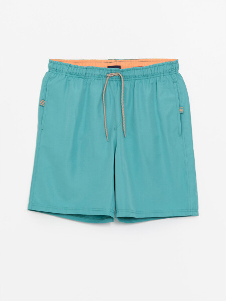 Short Length Basic Men's Swim Shorts - Turquoise - 5