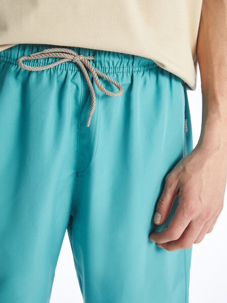 Short Length Basic Men's Swim Shorts - Turquoise - LC WAIKIKI (1)