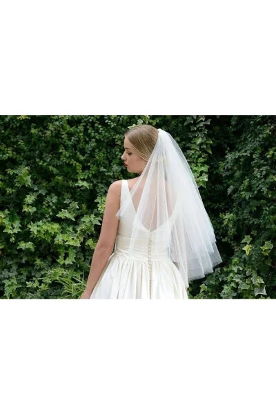 Short Simple Veil - Modazone (1)