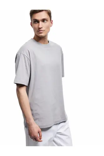 Short Sleeve Cotton Crew Neck Basic Oversize Tee 