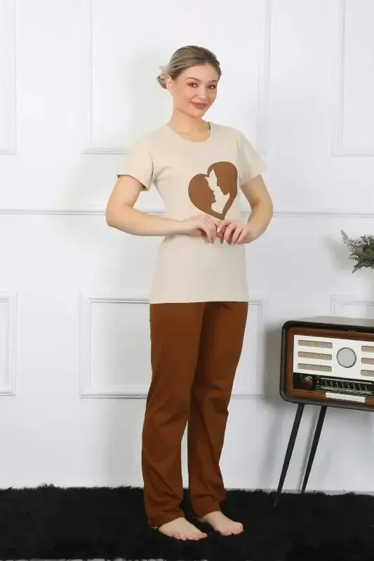 Short Sleeve Cotton Pajama Set 4209 - 8