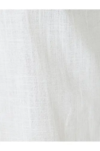 Short Sleeve Cotton Regular Fit White Men's Shirt - 6