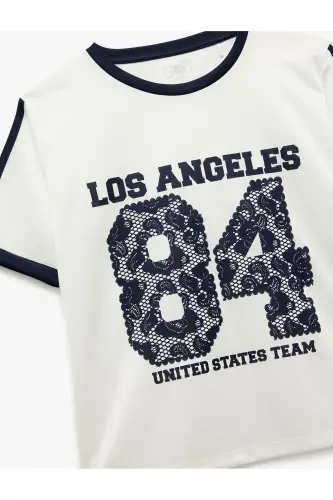 Short Sleeve Crew Neck Striped Relaxed Fit Print - 5