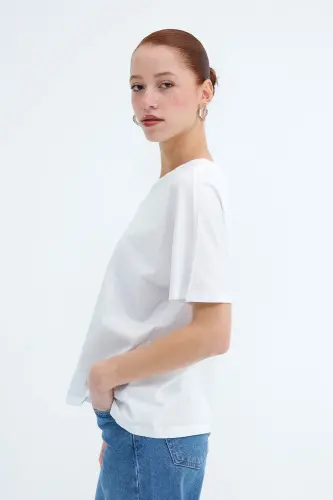 Short Sleeve Oversize Basic T-shirt P0730-j6j7y4 - 4