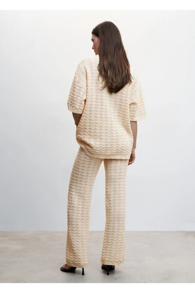 Short Sleeve Oversized Sweater - 4