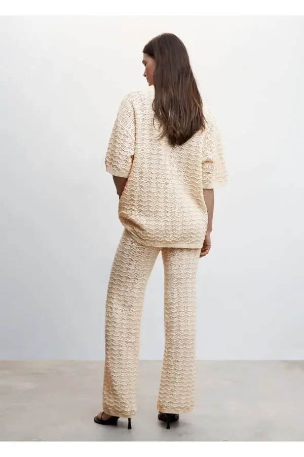 Short Sleeve Oversized Sweater - 4