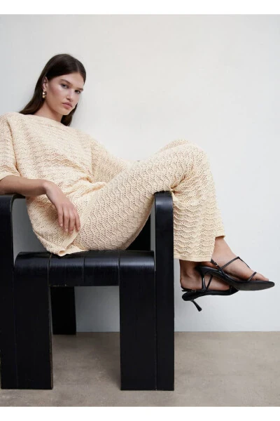 Short Sleeve Oversized Sweater - 5