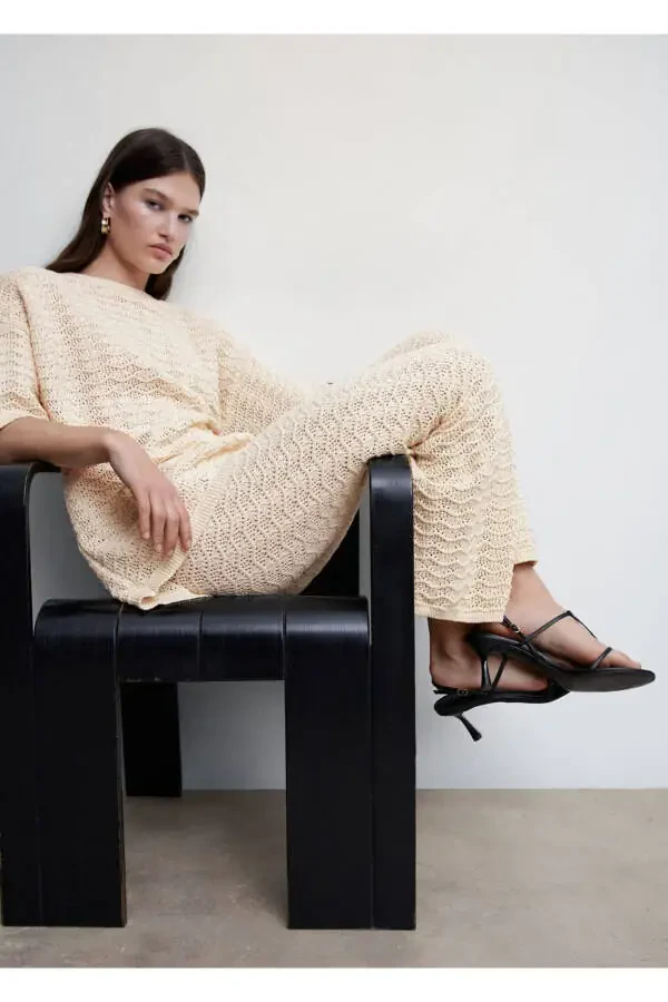 Short Sleeve Oversized Sweater - 5