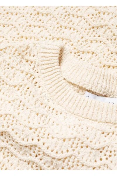 Short Sleeve Oversized Sweater - 6