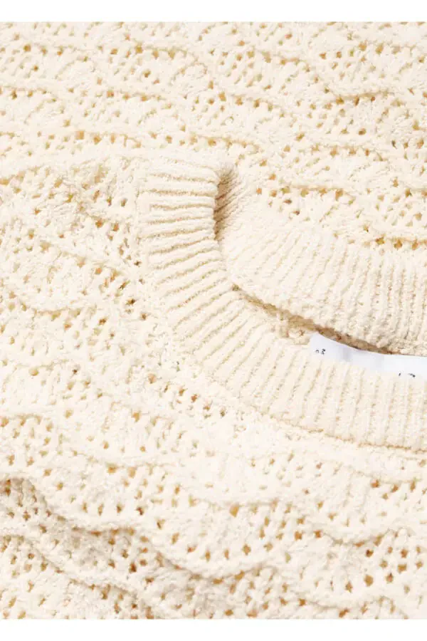 Short Sleeve Oversized Sweater - 6