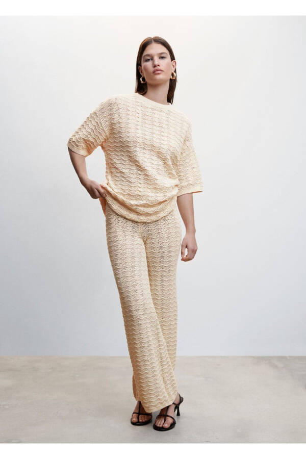 Short Sleeve Oversized Sweater - 2