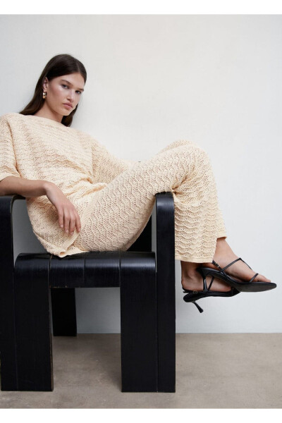 Short Sleeve Oversized Sweater - 5