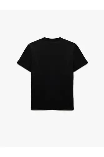 Short Sleeve Pocket Regular Fit Crew Neck Cotton - KOTON (1)