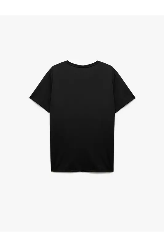 Short Sleeve Regular Fit Crew Neck Basic Sports Tee - 4