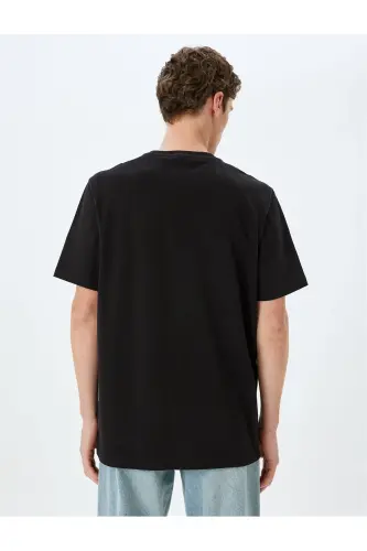 Short Sleeve Regular Fit Crew Neck Cotton Photo - 4