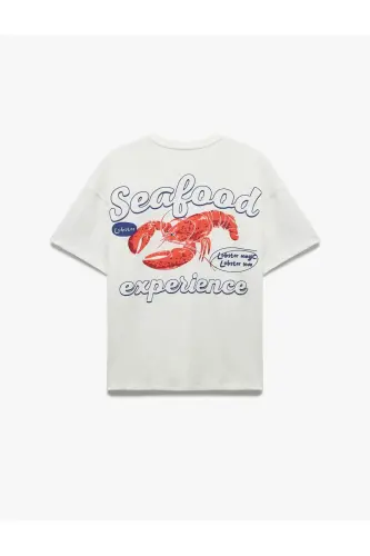 Short Sleeve Relaxed Fit Cotton Crew Neck Back - KOTON (1)