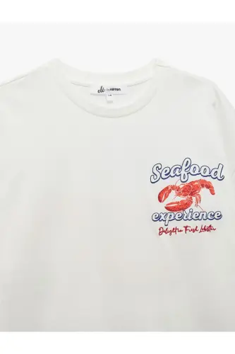 Short Sleeve Relaxed Fit Cotton Crew Neck Back - 3