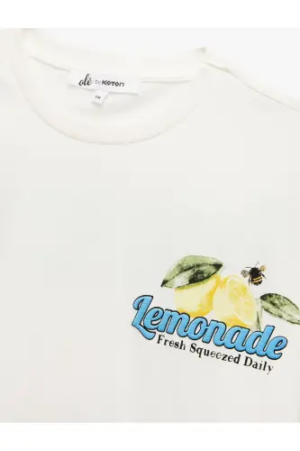 Short Sleeve Relaxed Fit Cotton Crew Neck Back - 3