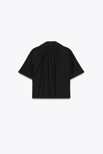 SHORT SLEEVE SHIRT-Black - 7