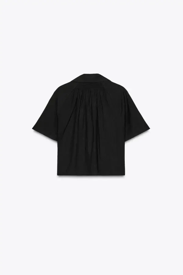 SHORT SLEEVE SHIRT-Black - 7