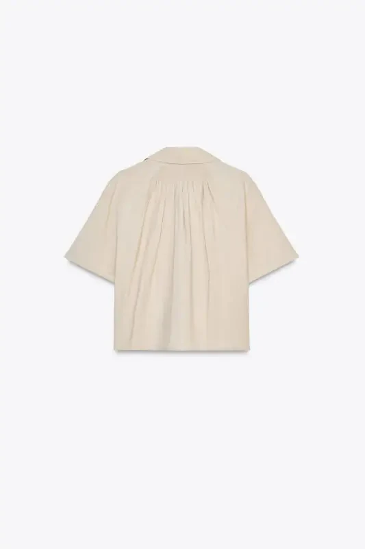 SHORT SLEEVE SHIRT-Sand - 6