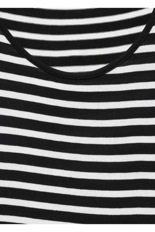 Short Sleeve Striped Dress - 5