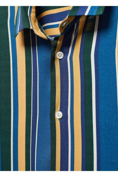 Short sleeve striped shirt - MANGO MAN (1)
