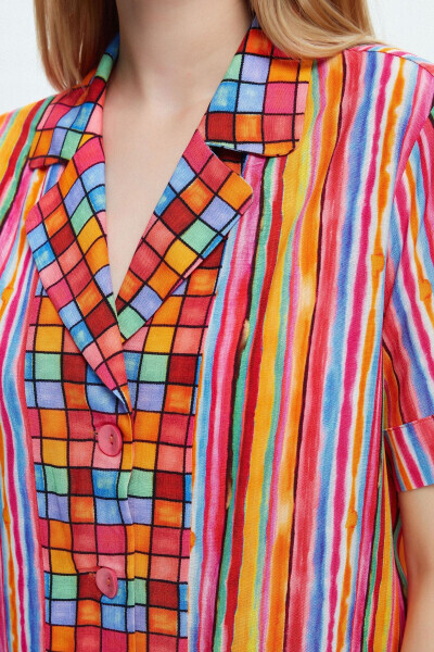 Short Sleeved Patterned Shirt - ADL (1)