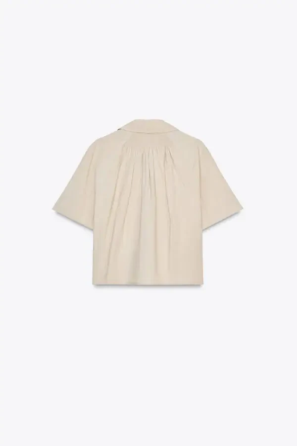 SHORT-SLEEVED SHIRT-Sand - 6