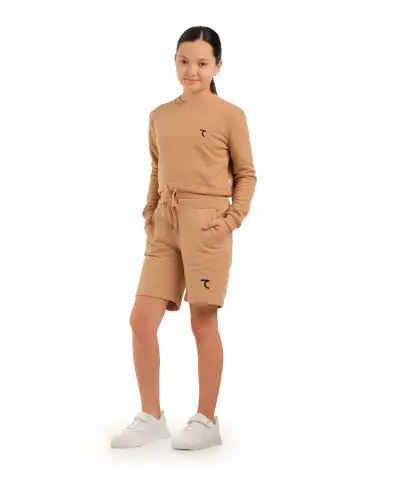 Short Sweatshirt - БЕЖЕВЫЙ - 4