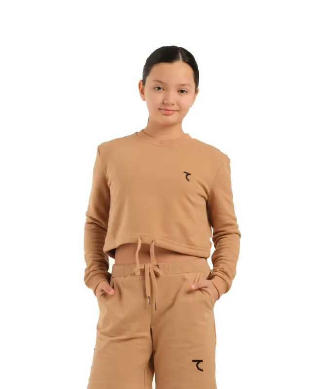 Short Sweatshirt - БЕЖЕВЫЙ - 1