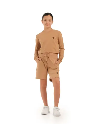 Short Sweatshirt - БЕЖЕВЫЙ - 3