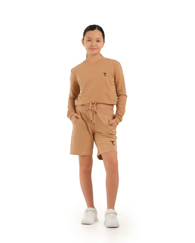 Short Sweatshirt - БЕЖЕВЫЙ - 3